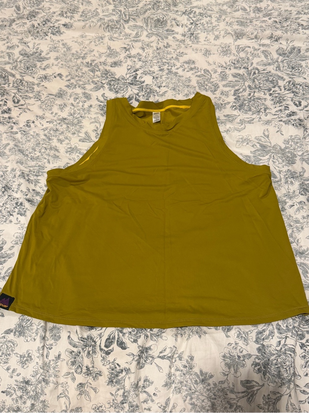 Youer Olive Sleeveless Athletic Tank Top Made in USA